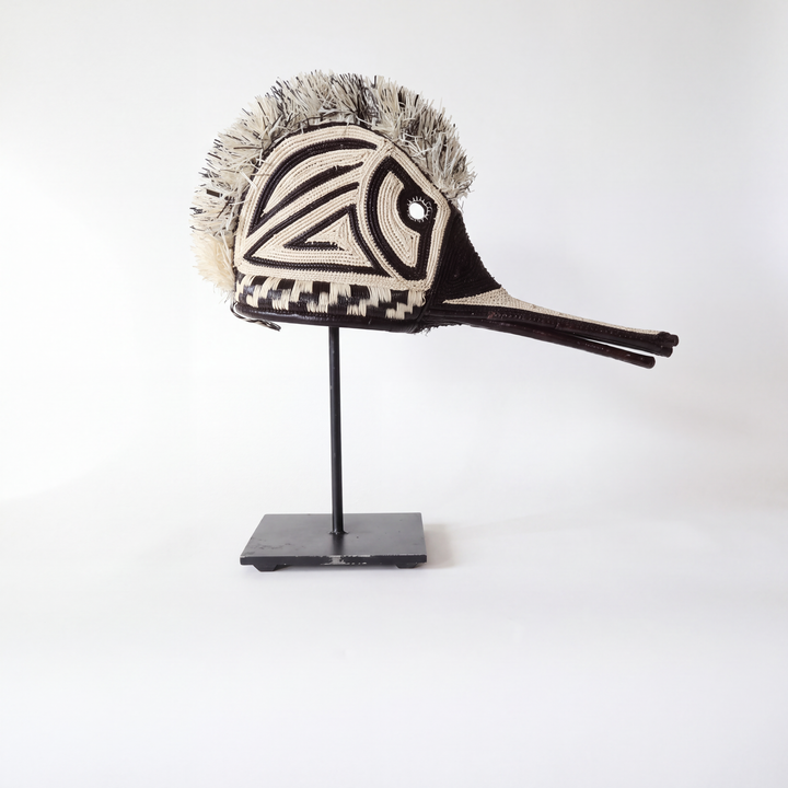 Noir Hummingbird - Emberá Woven Mask