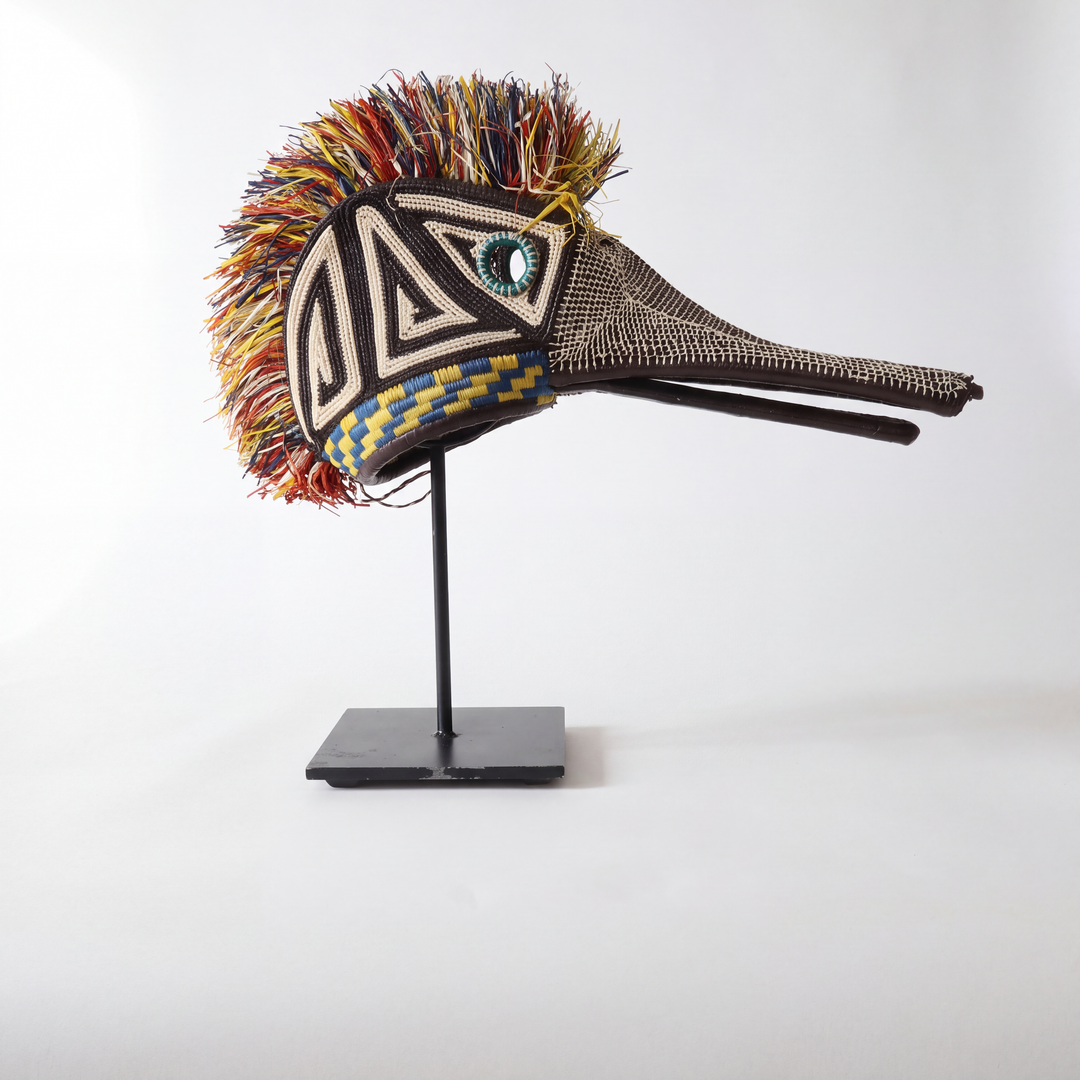 Teal-Eye Hummingbird - Emberá Woven Mask