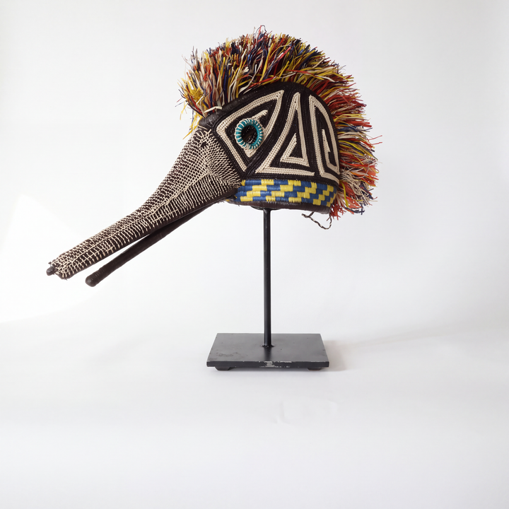 Teal-Eye Hummingbird - Emberá Woven Mask