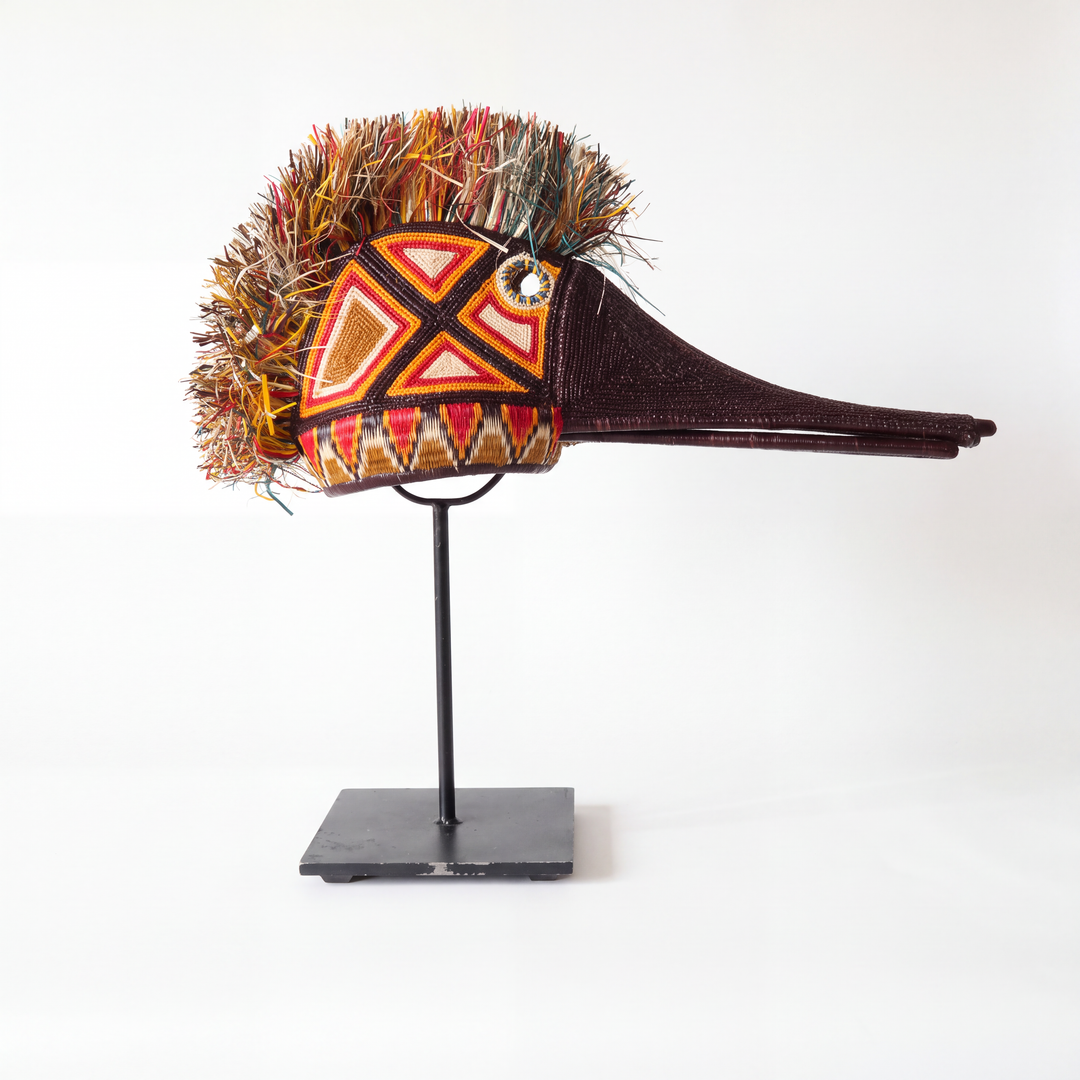 Amber Hummingbird - Emberá Woven Mask