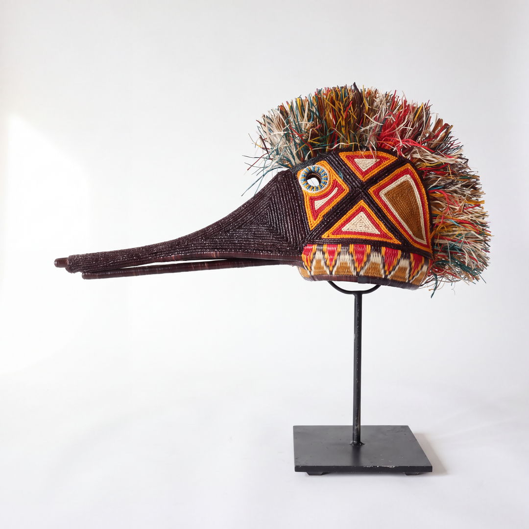 Amber Hummingbird - Emberá Woven Mask