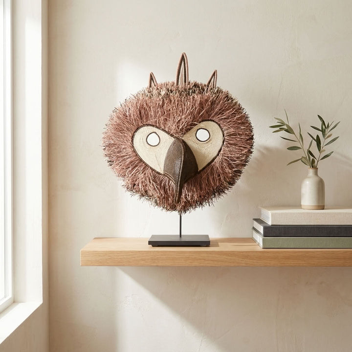 Rose Harpy Eagle - Emberá Woven Mask