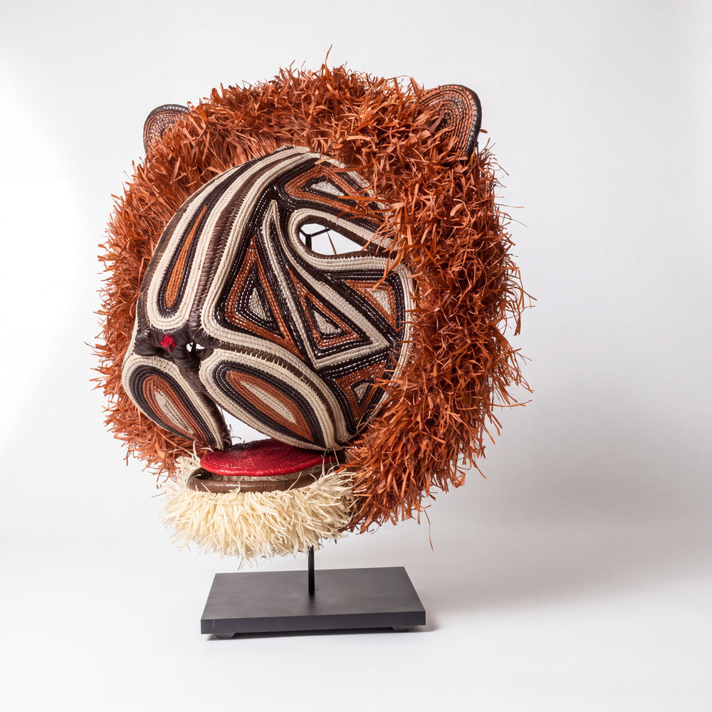 Copper Lion - Emberá Woven Mask