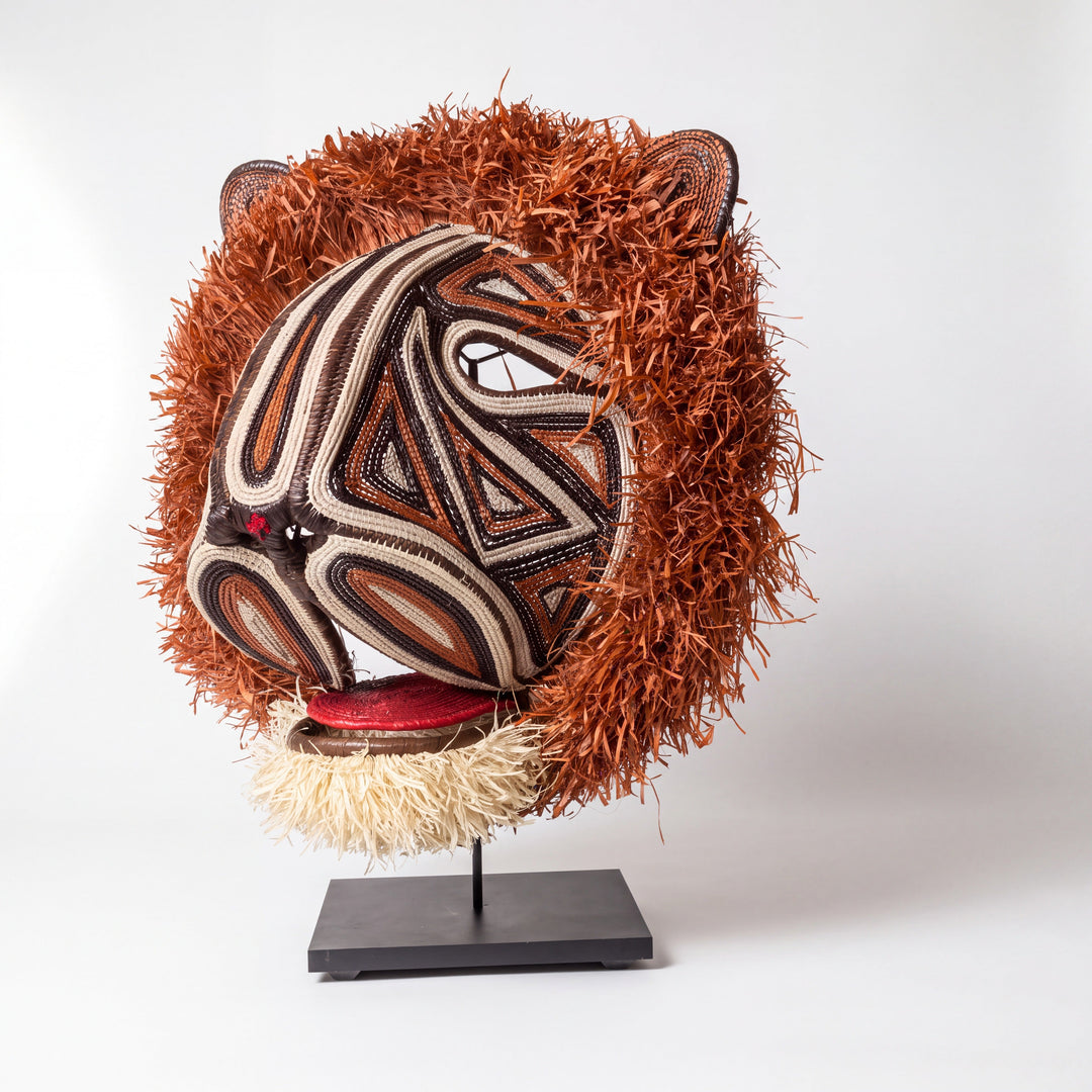 Copper Lion - Emberá Woven Mask