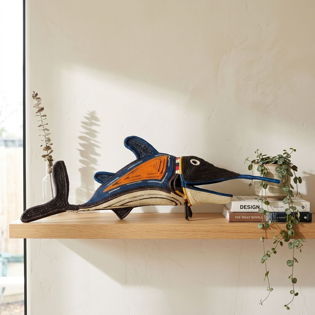 Giant Marlin - Emberá Woven Fish