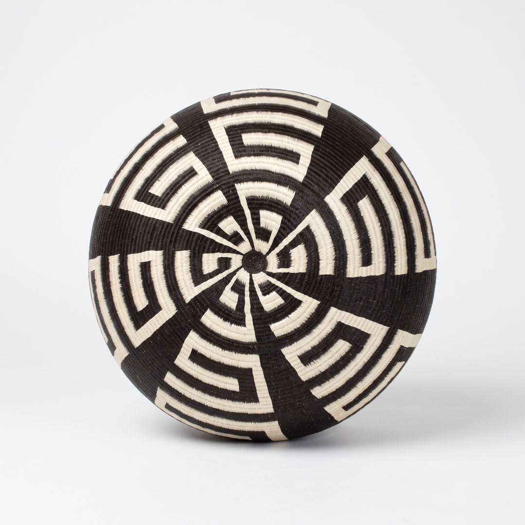 Pracdei's Modern Black & White - Panama Wounaan Basket