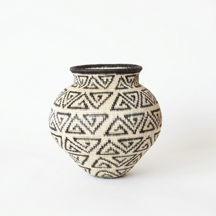 Fish Hook Woven Basket - Authentic Handmade Rainforest Art