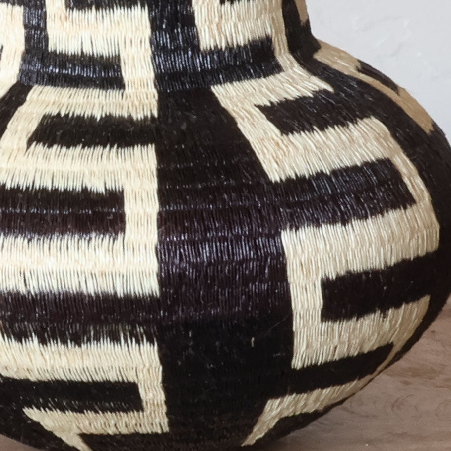 Mini Axis Mark Handmade Decorative Basket from Panama