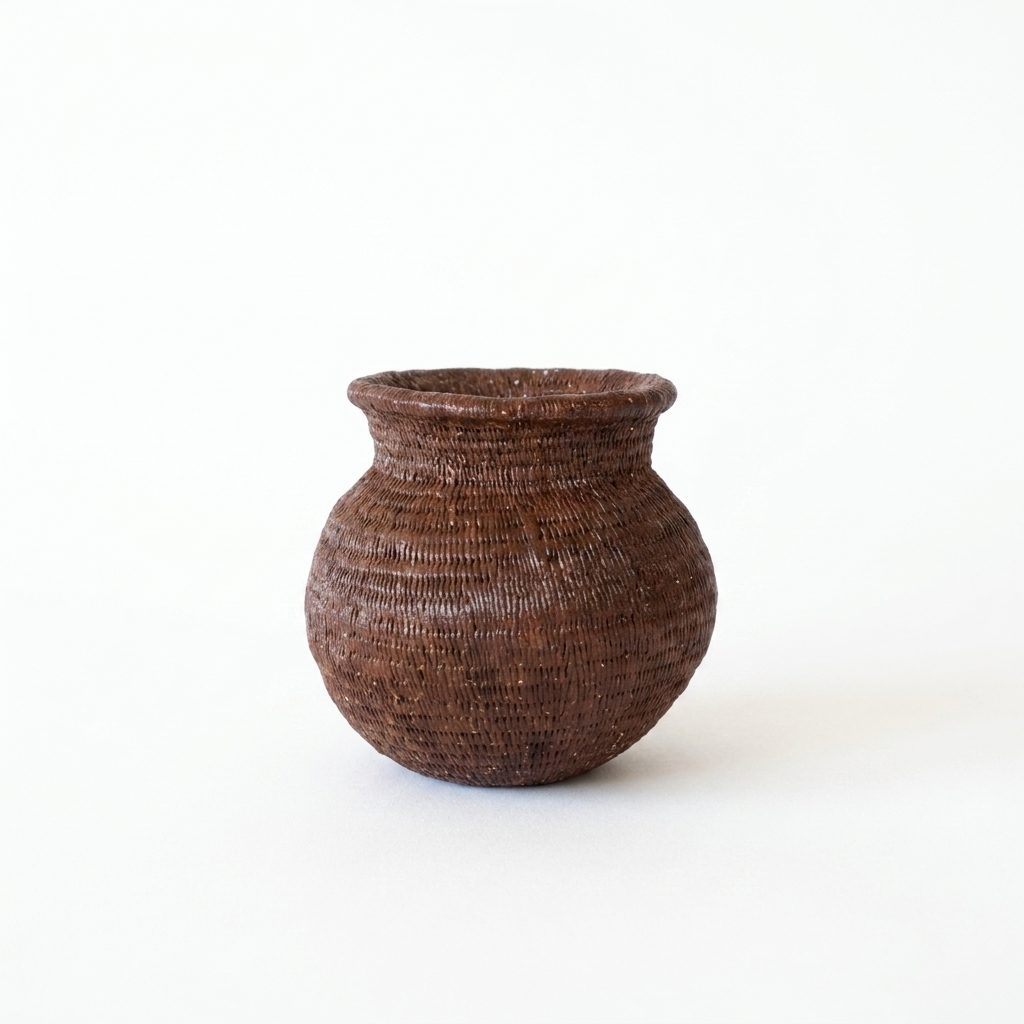 Earth Resonance - Handmade Decorative Basket from Panama