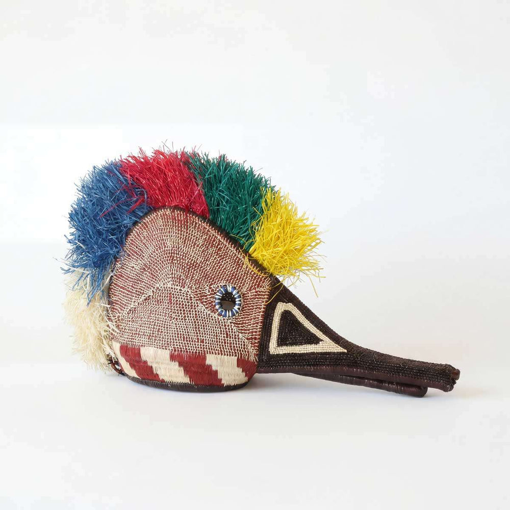 Hummingbird Feather Mask handwoven by Embera Artisans