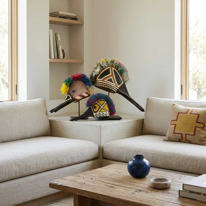 Messenger Hummingbird Woven Animal Mask