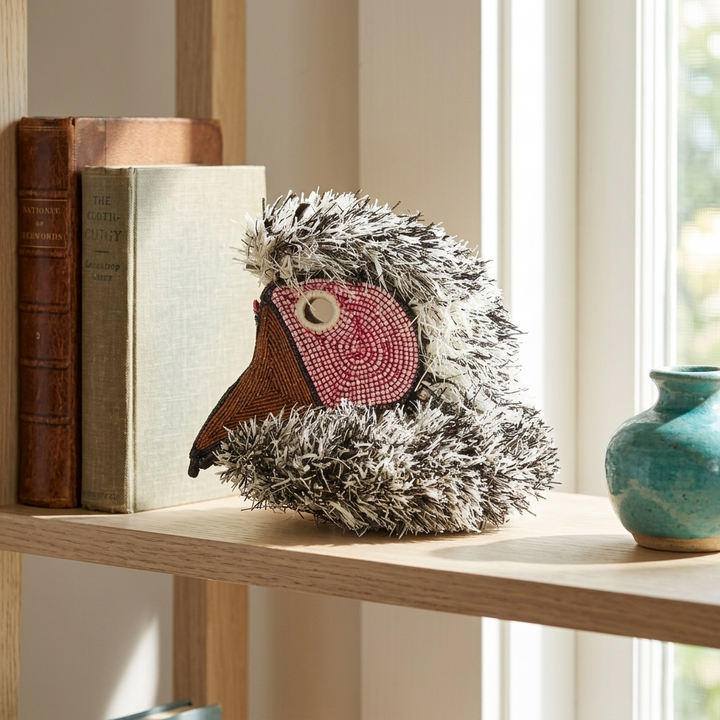 Bird Spirit Mask - Handwoven Emberá Wall Art