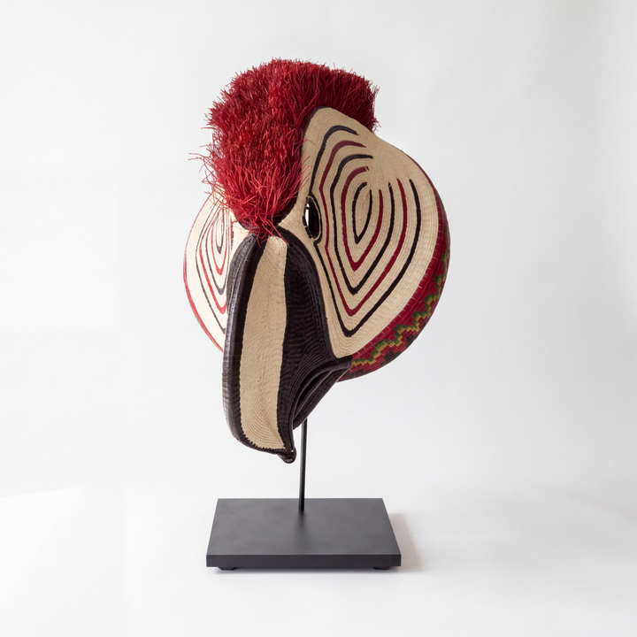 Crimson Macaw - Emberá Woven Mask