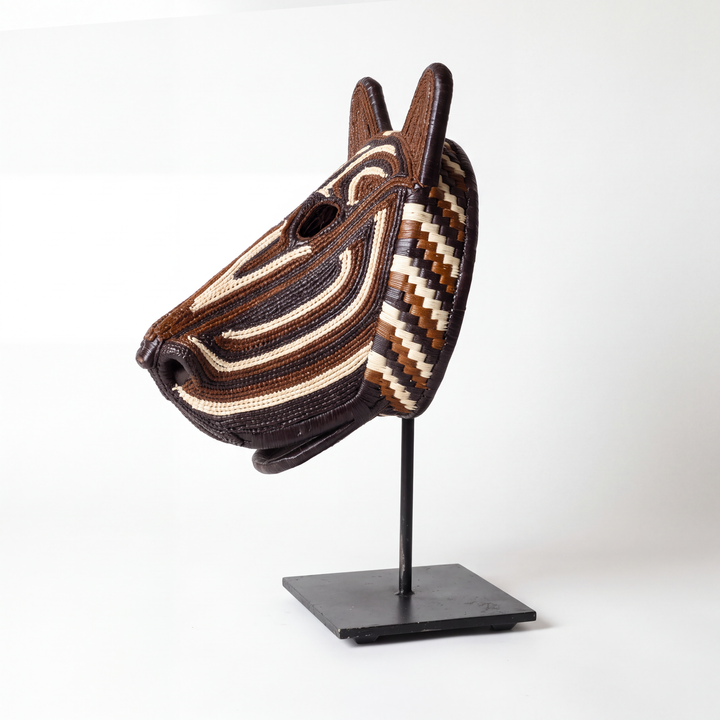 Cocoa Tiger - Emberá Woven Figure