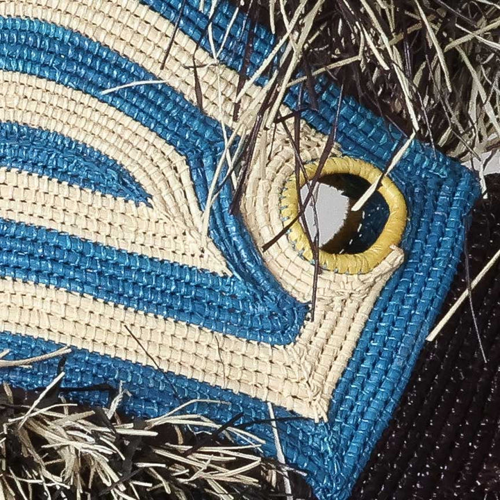 Azure Parrot - Emberá Woven Figure detail