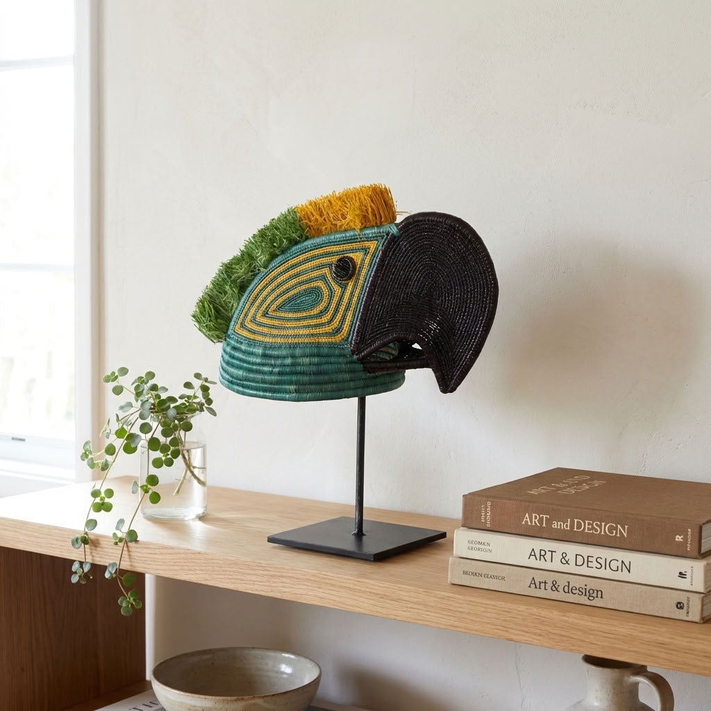 Jungle Parrot - Emberá Woven Figure