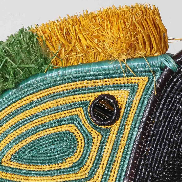 Jungle Parrot - Emberá Woven Figure detail