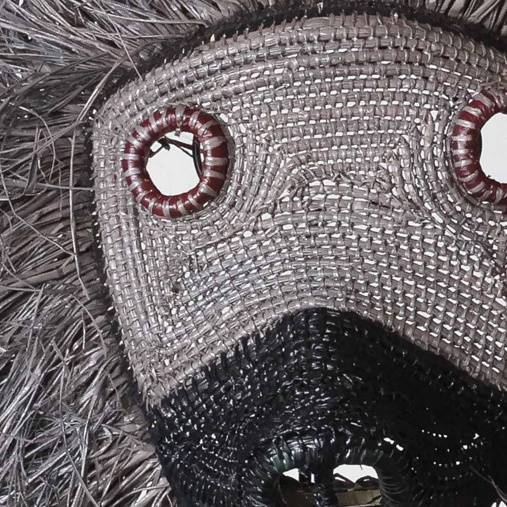 Silver Howler - Emberá Woven Figure detail