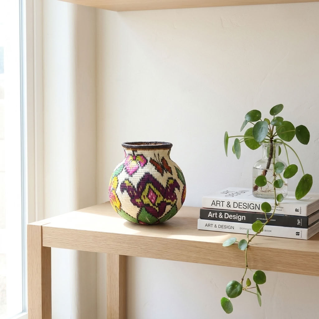 Mini Floral - Panama Wounaan Basket catalog