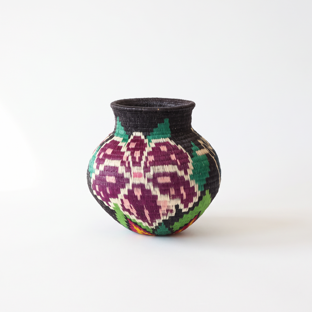 Mini Floral II - Panama Wounaan Basket