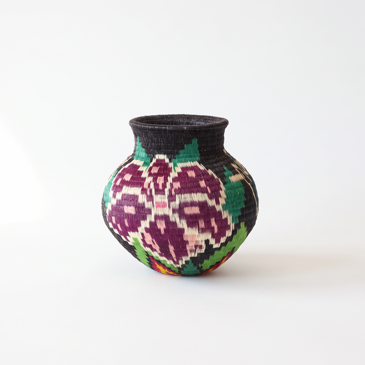 Mini Floral II - Panama Wounaan Basket
