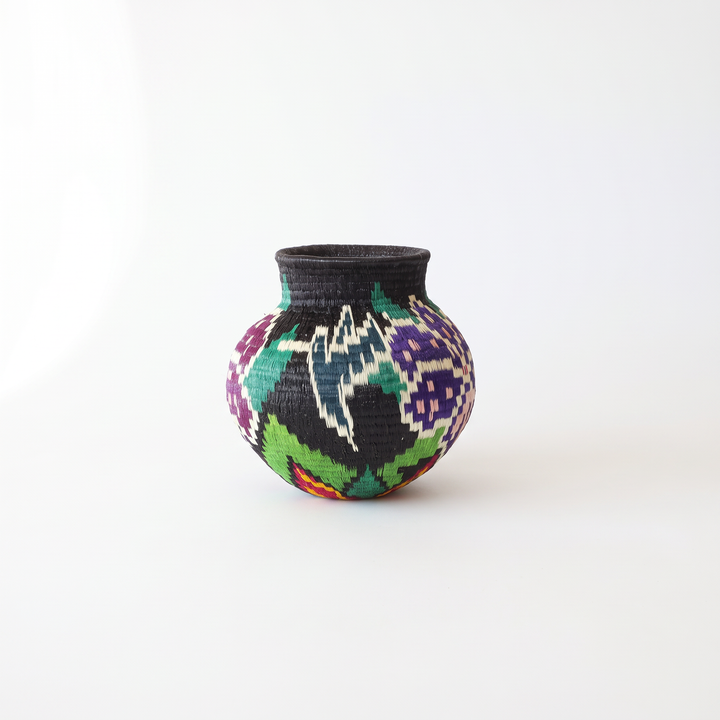 Mini Floral II - Panama Wounaan Basket