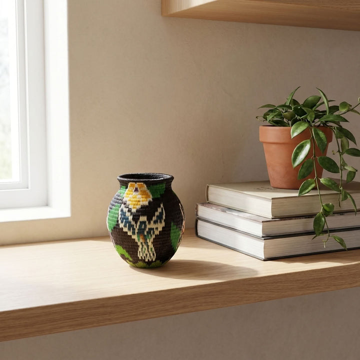 Mini Floral Hummingbird - Panama Wounaan Basket catalog