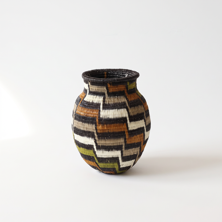 Earth Stripe Mini - Panama Wounaan Basket