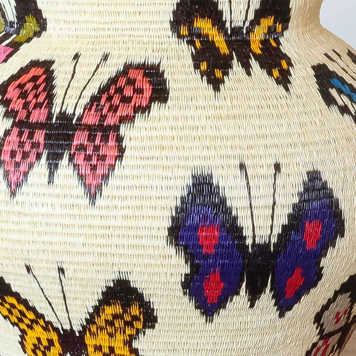 Butterfly II - Panama Wounaan Basket detail