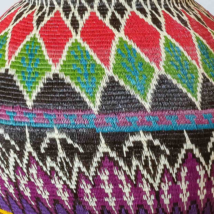 Colourful Cultural - Panama Wounaan Basket detail