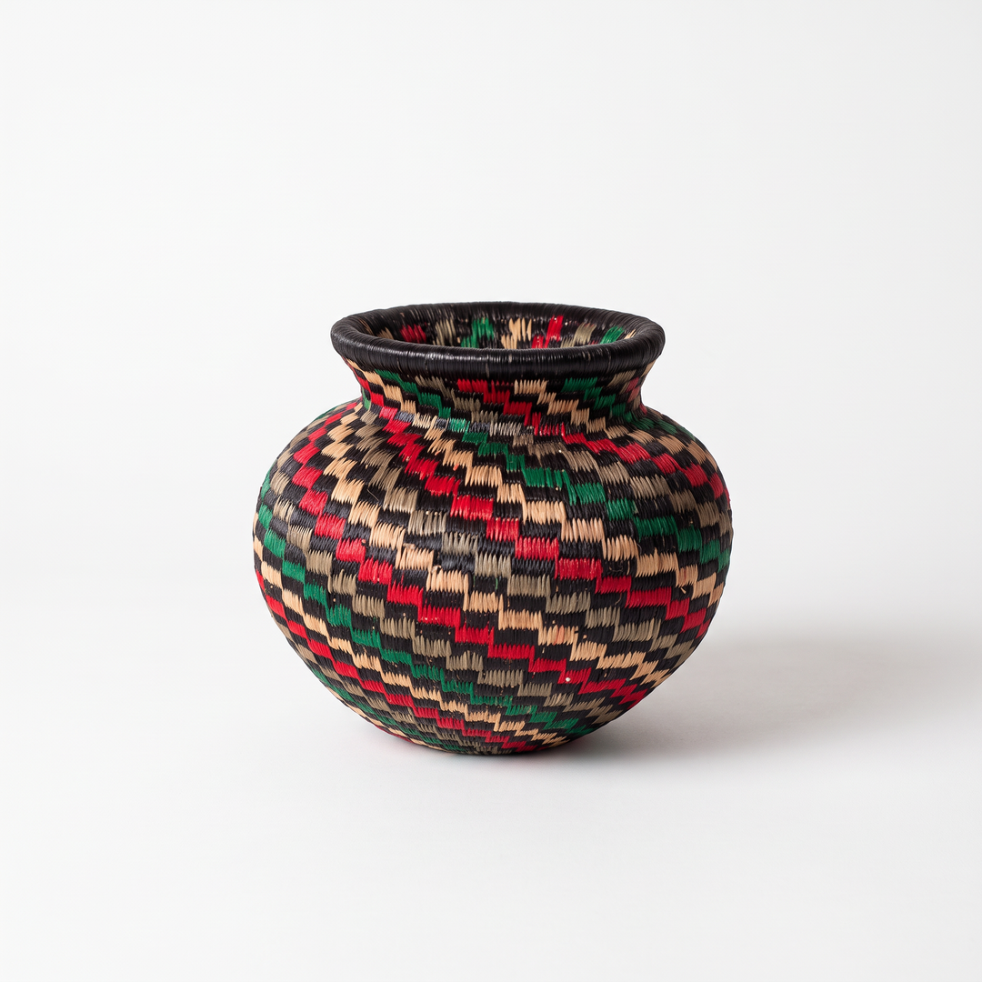 Mini Colourful Shell - Panama Wounaan Basket