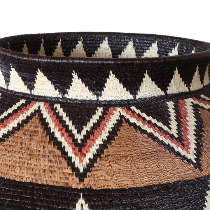 Detail of chevron stitching