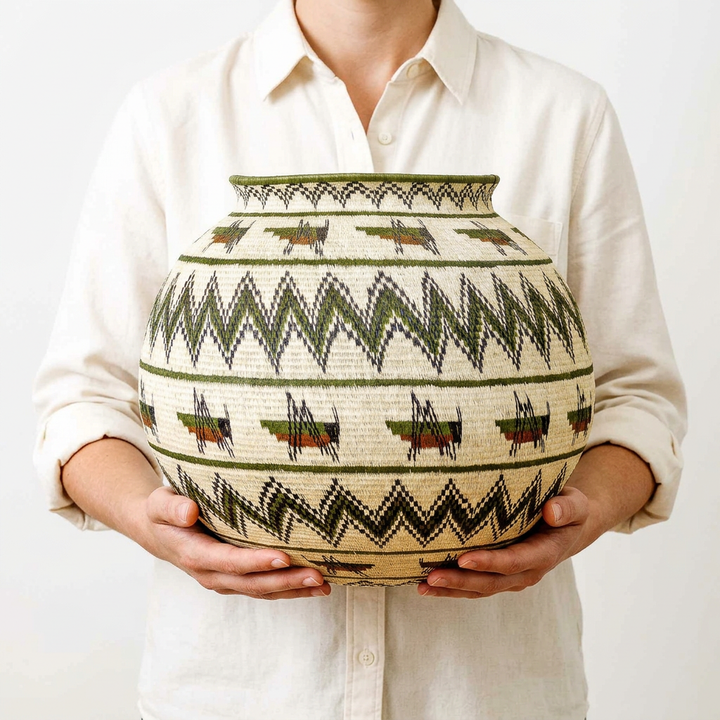 Grasshopper Dance Wounaan Basket