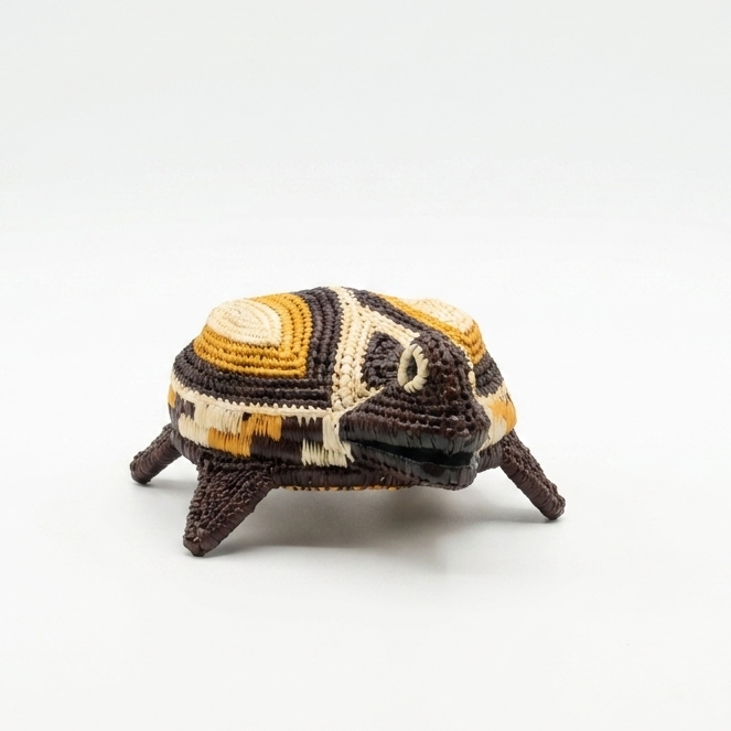 Round Woven Turtle - Handmade Embera Art