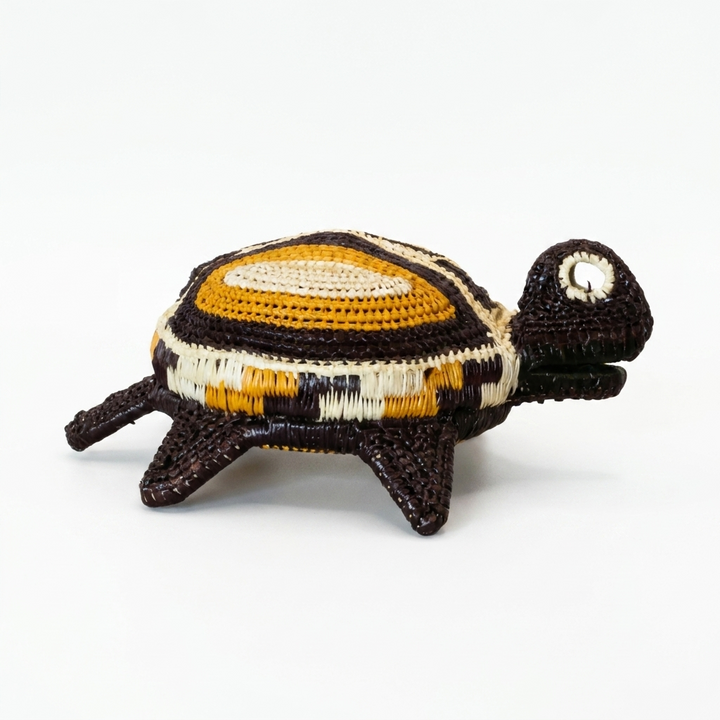 Round Woven Turtle - Handmade Embera Art