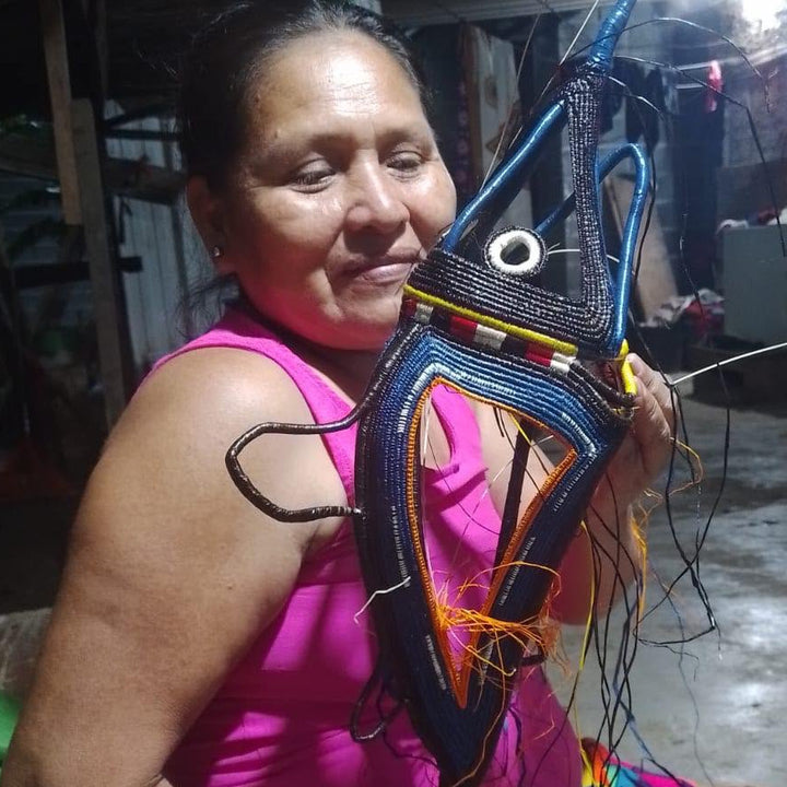 Giant Marlin - Emberá Woven Fish