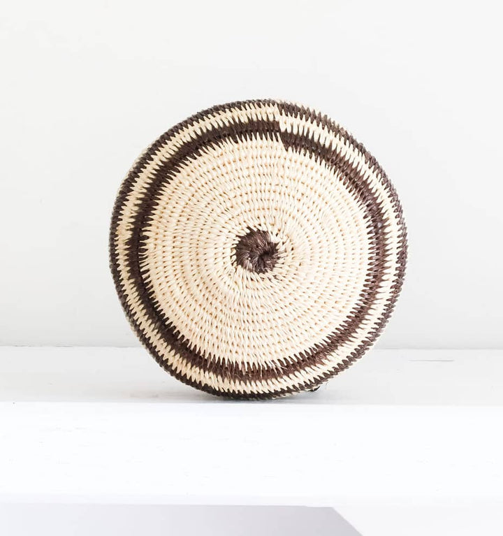 Vintage Stripes Woven Basket