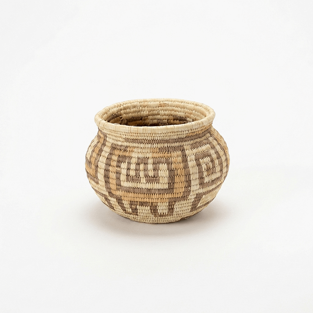Vintage Selva Woven Basket