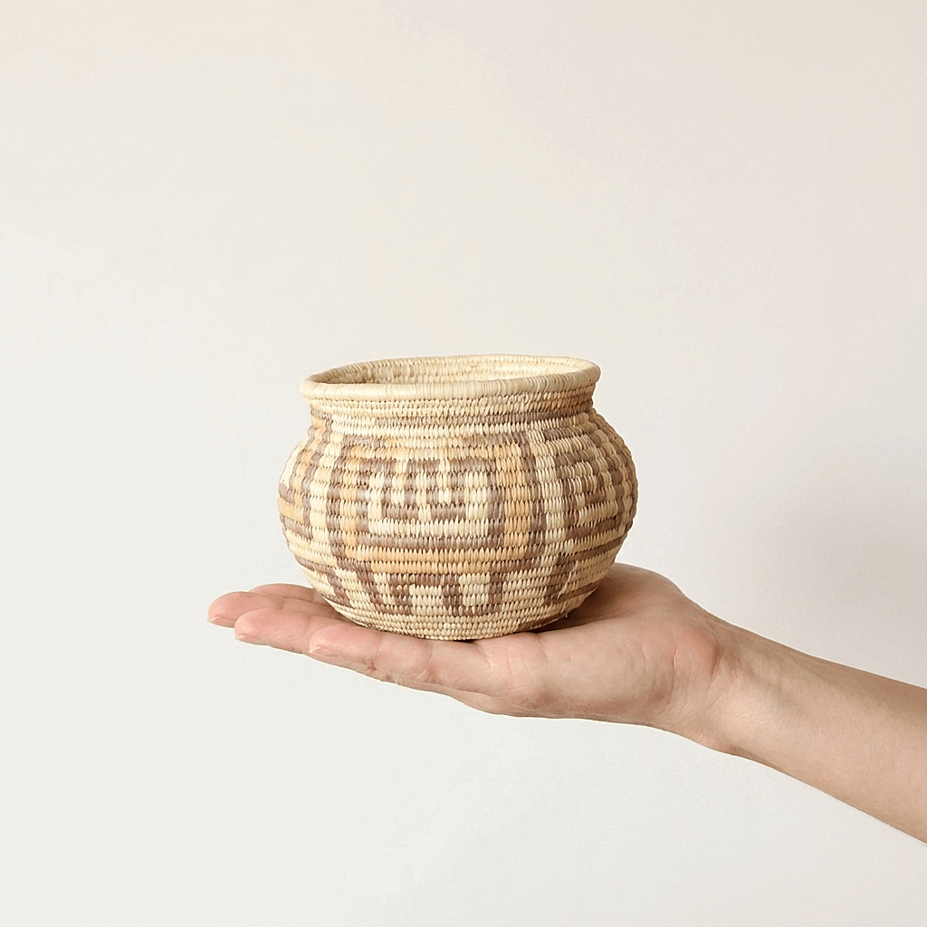 Vintage Selva Woven Basket