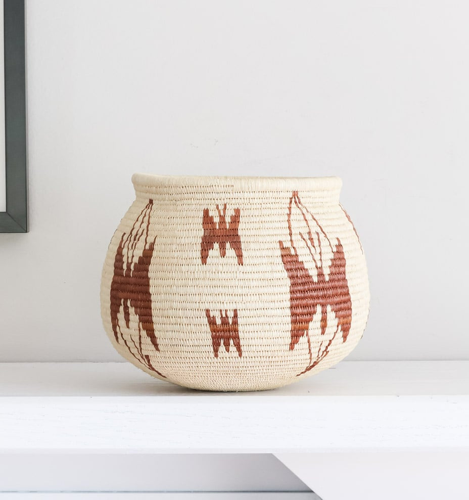 Vintage Cielo Woven Basket