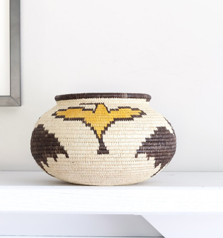Vintage Veragua Woven Basket