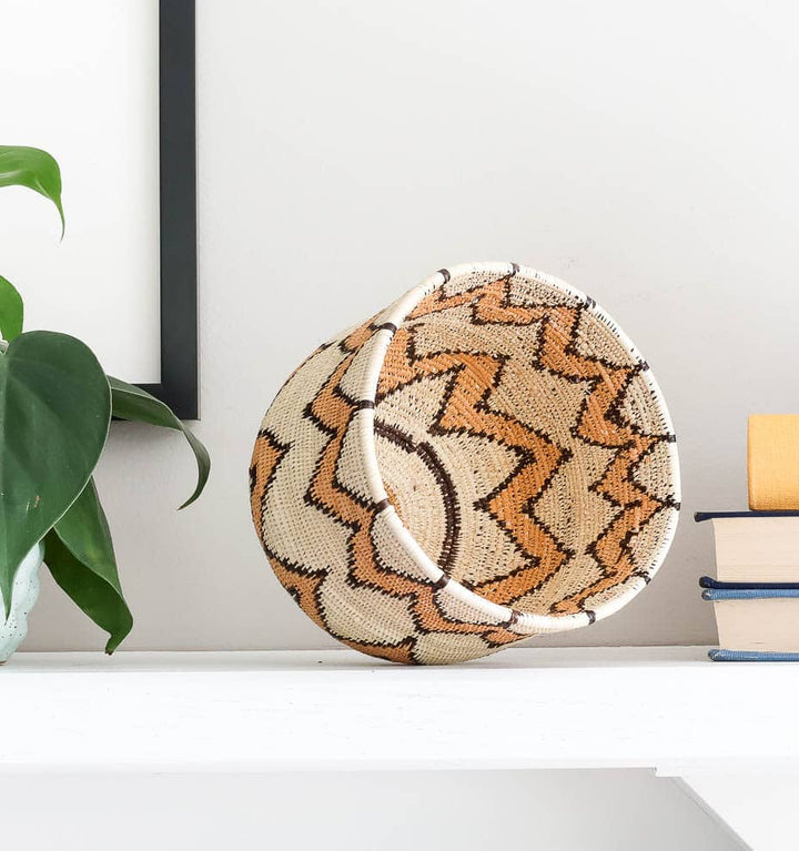 Vintage Guarumo Woven Basket