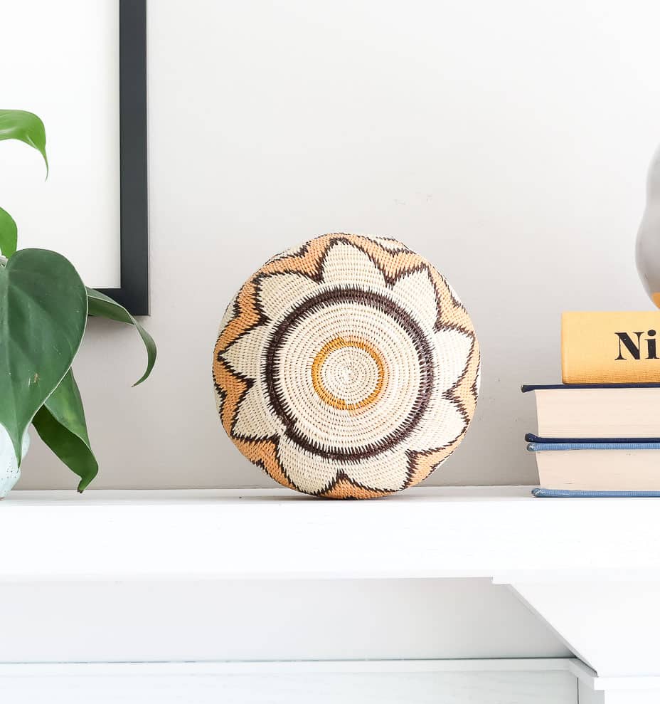 Vintage Guarumo Woven Basket