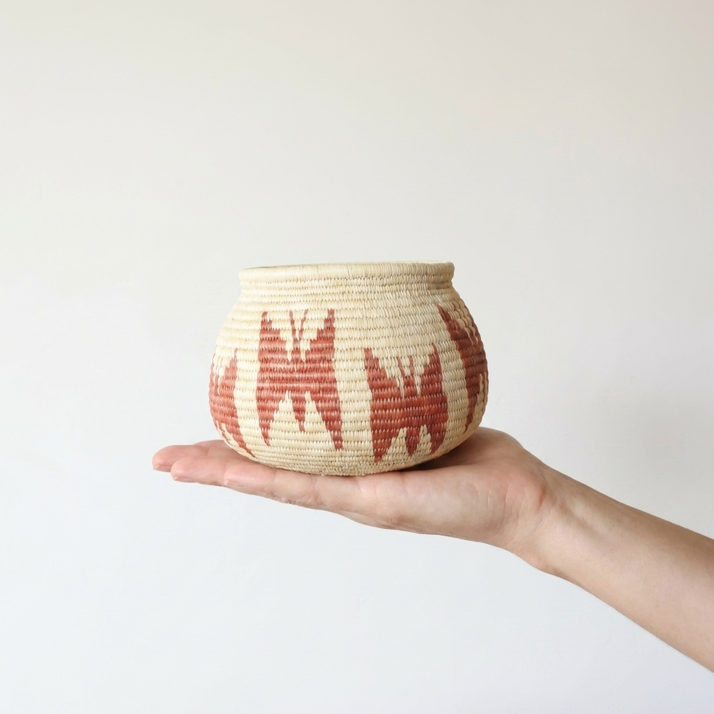 Vintage Sombra Woven Basket