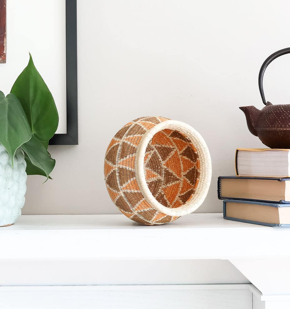 Vintage Yaguará Woven Basket