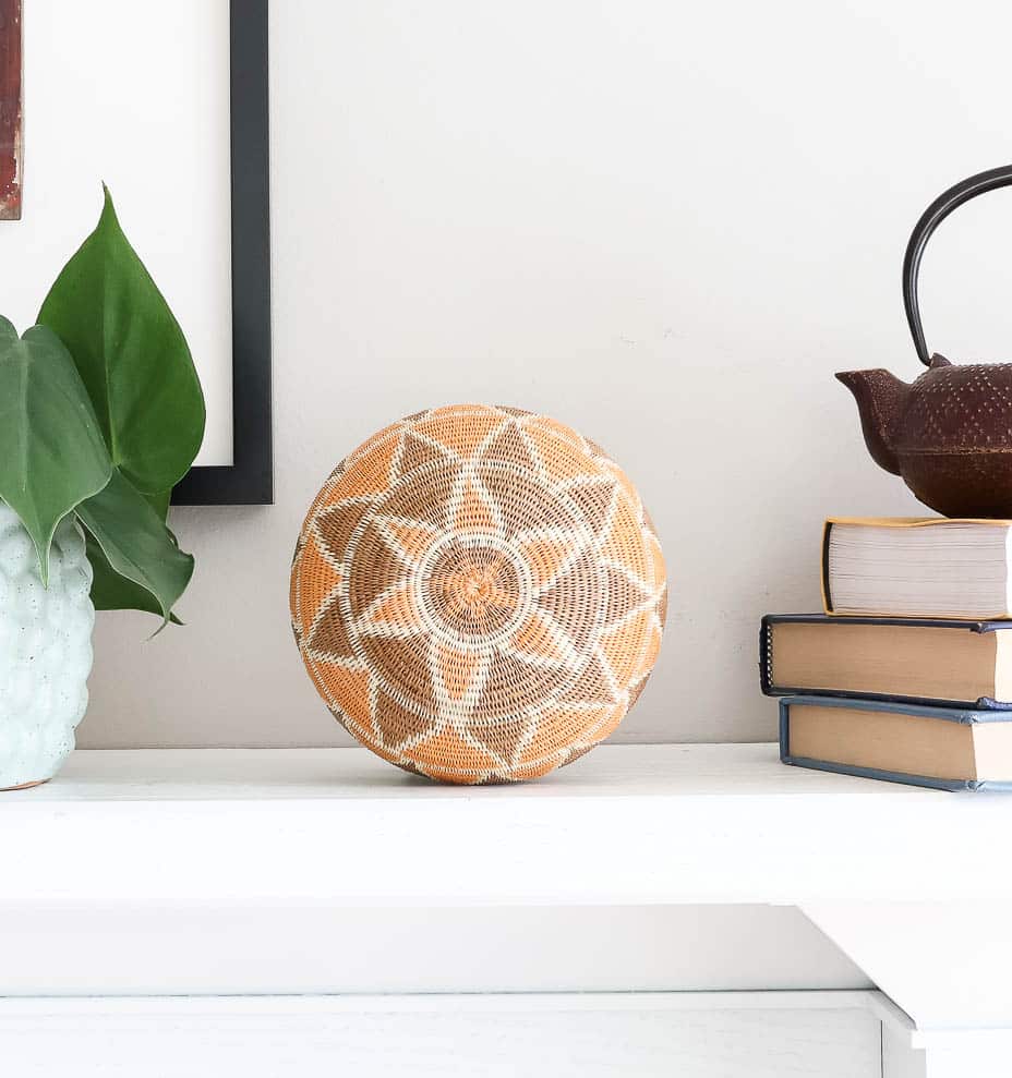 Vintage Yaguará Woven Basket