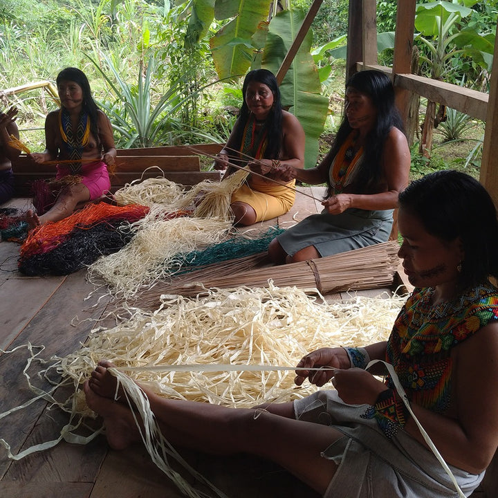 Crucelina Chocho, the weaver who made this piece