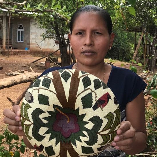 Telma Mejia, the weaver who made this piece