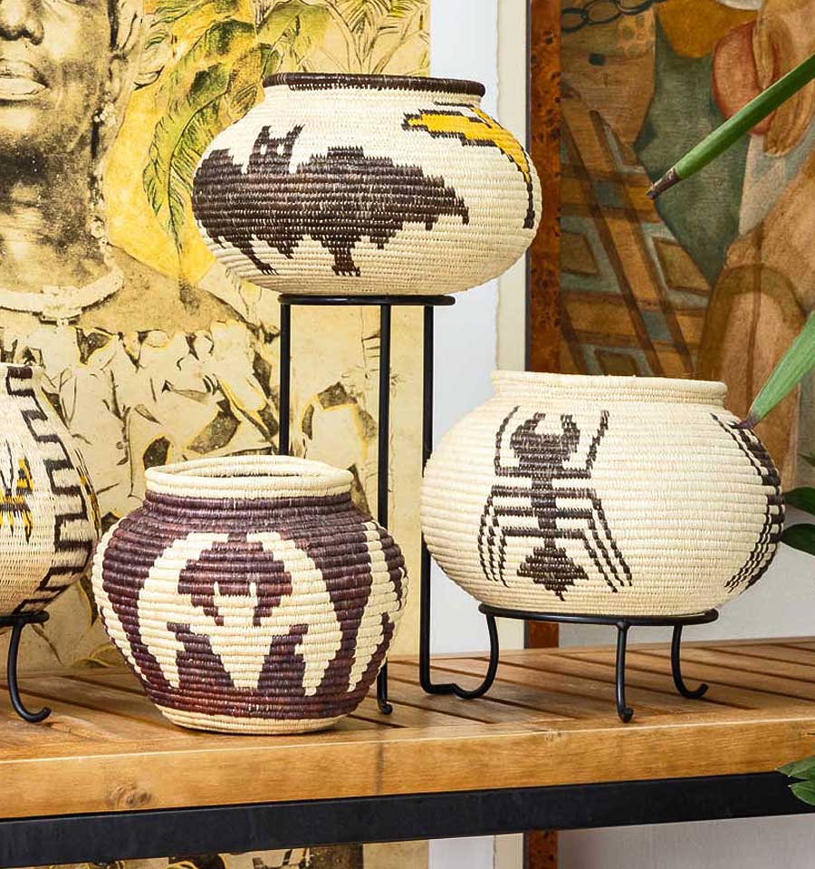 Vintage Veragua Woven Basket