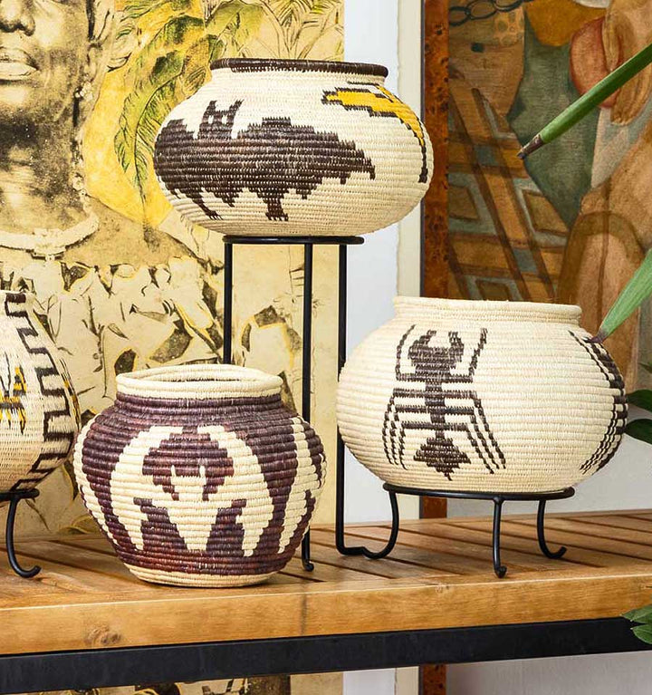 Vintage Veragua Woven Basket